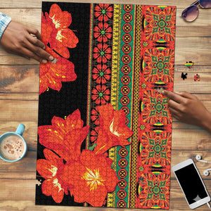 Africa Beauty Clivia Miniata Flowers Puzzle