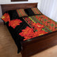 Afro Beauty Clivia Miniata Flowers Quilt Bed Set