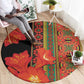 Afro Beauty Clivia Miniata Flowers Round Carpet
