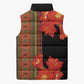 Africa Beauty Clivia Miniata Flowers Sleeveless Puffer Jacket