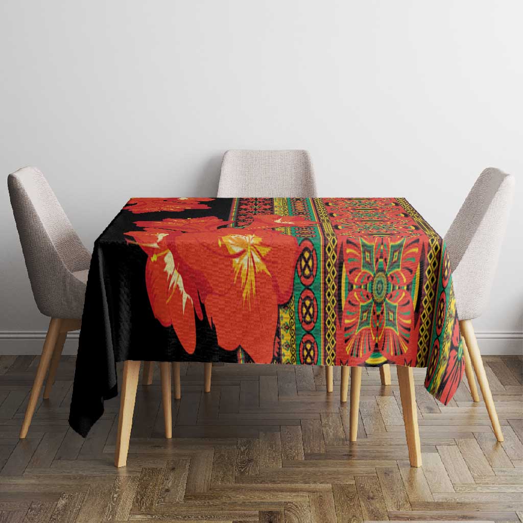 Afro Beauty Clivia Miniata Flowers Tablecloth