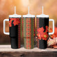 Afro Beauty Clivia Miniata Flowers Tumbler With Handle