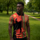 Africa Beauty Clivia Miniata Flowers Zipper Polo Shirt