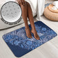 Africa Floral mix Maasai Shuka Bathroom Set Blue Moitf