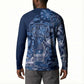 Africa Floral mix Maasai Shuka Button Sweatshirt Blue Moitf