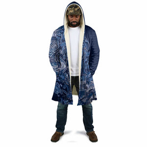Africa Floral mix Maasai Shuka Cloak Blue Moitf