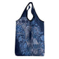 Afro Floral mix Maasai Shuka Grocery Bag Blue Moitf