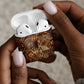 Africa Floral mix Maasai Shuka AirPods Case Gold Moitf
