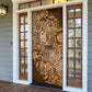 Africa Floral mix Maasai Shuka Door Cover Gold Moitf