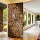 Africa Floral mix Maasai Shuka Door Cover Gold Moitf