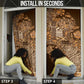 Africa Floral mix Maasai Shuka Door Cover Gold Moitf