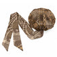 Africa Floral mix Maasai Shuka Easy Headwrap Gold Moitf