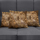 Africa Floral mix Maasai Shuka Pillow Cover Gold Moitf