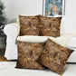 Africa Floral mix Maasai Shuka Pillow Cover Gold Moitf