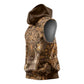 Afro Floral mix Maasai Shuka Sleeveless Hoodie Gold Moitf - African Pride