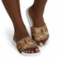 Africa Floral mix Maasai Shuka Slide Sandals Gold Moitf