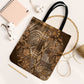 Africa Floral mix Maasai Shuka Tote Bag Gold Moitf