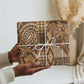 Africa Floral mix Maasai Shuka Wrapping Paper Gold Moitf - African Pride