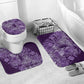 Africa Floral mix Maasai Shuka Bathroom Set Purple Moitf