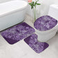 Africa Floral mix Maasai Shuka Bathroom Set Purple Moitf