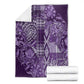 Afro Floral mix Maasai Shuka Blanket Purple Moitf