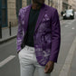 Africa Floral mix Maasai Shuka Blazer Purple Moitf