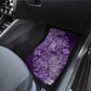 Afro Floral mix Maasai Shuka Car Mats Purple Moitf