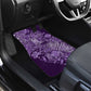 Afro Floral mix Maasai Shuka Car Mats Purple Moitf