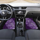 Afro Floral mix Maasai Shuka Car Mats Purple Moitf