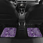 Afro Floral mix Maasai Shuka Car Mats Purple Moitf