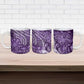 Africa Floral mix Maasai Shuka Ceramic Mug Purple Moitf