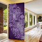 Africa Floral mix Maasai Shuka Door Cover Purple Moitf