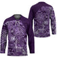 Africa Floral mix Maasai Shuka Hockey Jersey Purple Moitf