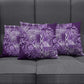 Africa Floral mix Maasai Shuka Pillow Cover Purple Moitf