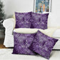 Africa Floral mix Maasai Shuka Pillow Cover Purple Moitf