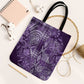 Africa Floral mix Maasai Shuka Tote Bag Purple Moitf