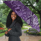 Africa Floral mix Maasai Shuka Umbrella Purple Moitf