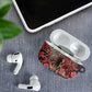 Africa Floral mix Maasai Shuka AirPods Case Red Moitf