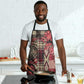 Africa Floral mix Maasai Shuka Apron Red Moitf