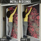 Africa Floral mix Maasai Shuka Door Cover Red Moitf