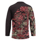 Africa Floral mix Maasai Shuka Hockey Jersey Red Moitf