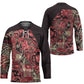Africa Floral mix Maasai Shuka Hockey Jersey Red Moitf