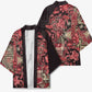 Africa Floral mix Maasai Shuka Kimono Red Moitf