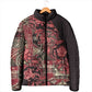 Africa Floral mix Maasai Shuka Padded Jacket Red Moitf