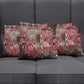 Africa Floral mix Maasai Shuka Pillow Cover Red Moitf