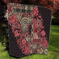 Afro Floral mix Maasai Shuka Quilt Red Moitf