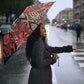 Africa Floral mix Maasai Shuka Umbrella Red Moitf