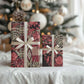 Africa Floral mix Maasai Shuka Wrapping Paper Red Moitf - African Pride