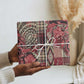 Africa Floral mix Maasai Shuka Wrapping Paper Red Moitf - African Pride