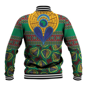 Afro Pattern Traditional Kanga Style Baseball Jacket LT9